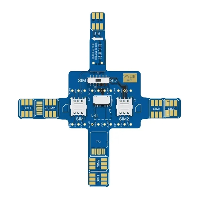 Wylie Mobile Phone Signal Universal Test Board for All Android Iphone Sd Card Dual-sim Card Signal Repair Test No Disassembling