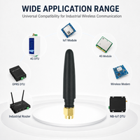 Antena Mikro 4G LTE -J Male Polarisasi Vertikal 3dBi Gain Tinggi untuk Router Kecil dan Modul DTU Nirkabel 2G/3G