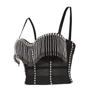 Débardeurs courts sans bretelles en dentelle respirante anti-rétrécissement pour femmes - Mode sexy personnalisée - Product Image 4