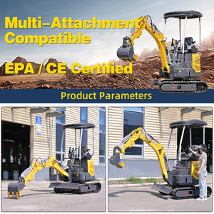 Mini-excavatrice sur chenilles de 1,8 tonne à bas prix pour l'UE, livraison gratuite, mini-pelle hydraulique pour travaux agricoles avec accessoires complets - Product Image 4