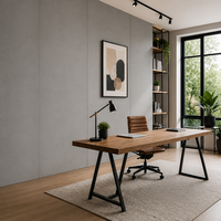 Panneau mural WPC imperméable, planche de terrasse en composite bois-plastique, antidérapant pour chambre à coucher, salle de bain, jardin, patio, balcon, terrasse