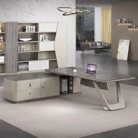 Bureau de direction moderne en bois de luxe pour bureau, villa, immeuble administratif et usage domestique