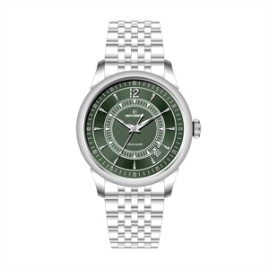 Nouvelle montre classique automatique mécanique NH35 de haute qualité avec cadran de montre en index arabes gravés avec logo privé tendance - Product Image 3