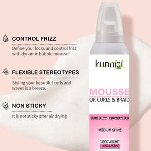 <span class=keywords><strong>Mousse</strong></span> para el cabello con volumen <span class=keywords><strong>Extra</strong></span> Hold, crema orgánica para rizado, antiencrespamiento, bomba de espuma para rizos, retención de larga duración, MOQ inferior, Etiqueta Privada - Product Image 6