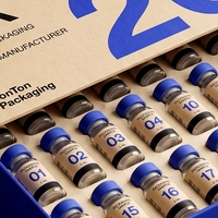 Boîte rigide blanche personnalisée pour éponge de peptides, impression offset quatre couleurs