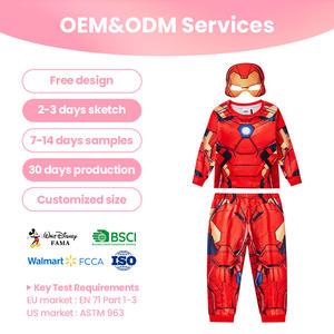 Conjunto de Pijama de Manga Larga de <span class=keywords><strong>Iron</strong></span> <span class=keywords><strong>Man</strong></span> para Niños Pequeños, en Existencia, para Ocasiones Temáticas - Product Image 1