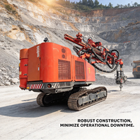 Foreuse sur chenilles d'occasion bien entretenue 168 kW, modèle DX800, pour le forage minier en exploitation ouverte et les opérations de dynamitage