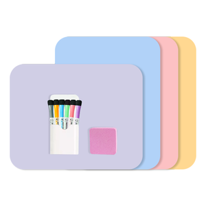 Tableaux d'effacement à sec de 9 "x 12" Lapboard double face comprenant des gommes de tableaux blancs et un tableau blanc d'effacement à sec noir - Product Image 2