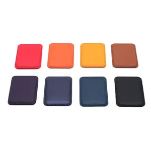 Leather Maggnetic Card Holder Wallet with MaggSafe for iPhone 12, 12 Pro - Multiple Colours