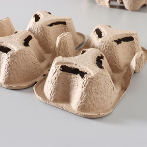 Portavasos de fibra de pulpa compostable duradero de 4 tazas Portador de bandeja de servicio de entrega <span class=keywords><strong>Uber</strong></span> <span class=keywords><strong>Eats</strong></span> con opciones de 2 y 6 tazas - Product Image 3