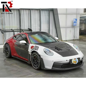 Kit de Carrocería Ancha Estilo GT3 RS de Fibra de Carbono para Conversión de Porsche 911 992, Juego Completo de Parachoques Delantero, Faldones Laterales y Difusor Trasero - Product Image 3