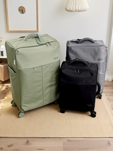 Ensemble de valises souples en nylon léger avec roulettes, bagages d'affaires, sacs à roulettes, combo avec étiquette de bagage, <span class=keywords><strong>lot</strong></span> de 3 pièces, vente en gros - Product Image 1