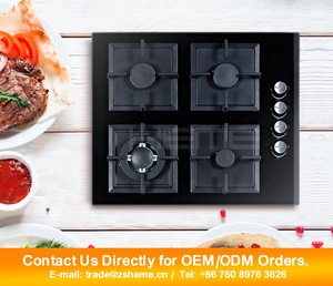 <b>Kitchen</b> Cooking Appliances 24inch Built <b>in</b> 4 burner Gas Cooktop with Cast Iron Pan Supports Cooker - Product Image 2