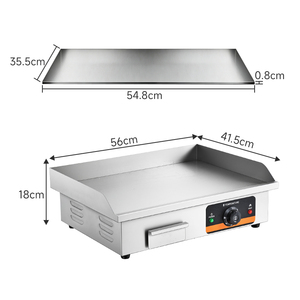 Plancha Eléctrica <span class=keywords><strong>de</strong></span> Sobremesa Parrilla <span class=keywords><strong>de</strong></span> Acero Inoxidable Máquina Hibachi para Pollo a la Parrilla - Product Image 3