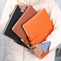 2024 journal promotionnel avec logo personnalisé A4 grand cahier laitier à couverture rigide en cuir PU à doublure épaisse pour les étudiants à l'école