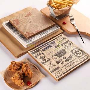 Custom Logo Printing Hamburger Wrapping <b>Paper</b> <b>Tissue</b> Packaging Greaseproof Wax <b>Paper</b> Coated Oil Proof <b>Paper</b> - Product Image 3