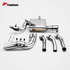 Système d'échappement de moto en acier inoxydable coloré flamme, prix de gros usine Forsound, norme OEM pour Zontes 703RR - Product Image 2