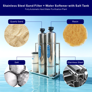 Système de dessalement d'eau industriel double OEM/ODM en acier inoxydable avec système de saumure - Product Image 5