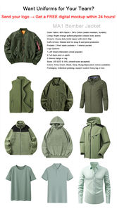 Custom Logo Spring Autumn Lightweight Pilot <strong>Jacket</strong> Short Retro Flight <strong>Jacket</strong> Windproof Waterproof Bomber MA1 <strong>Jacket</strong> for Man - Product Image 6