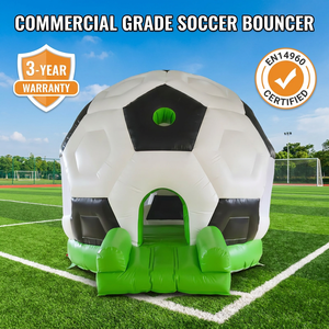 Ballon de football gonflable géant, structure de saut de qualité commerciale, matériau PVC, norme EN14960, capacité supérieure à 400 kg, 15 passagers - Product Image 2