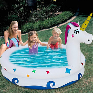 Piscine gonflable licorne Hongcheng 150x90cm, jouet aquatique pour enfants, pour jardin et maison - Product Image 1