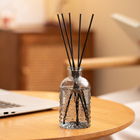 Diffuseur de parfum d'ambiance vintage de luxe en boîte cadeau, avec bâtonnets sculptés, à l'huile essentielle naturelle, pour aromathérapie sans flamme, pour une ambiance romantique au dîner et en voiture