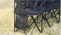 Vente en gros d'allumettes de football pliantes pour plusieurs personnes Chaise de sport d'équipe pliable pour six personnes