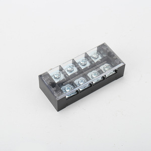 TB-45A/4P Copper <b>Terminal</b> Block 4 Position 50A Screw Connection Fixed Link Combination Connector Board - Product Image 2
