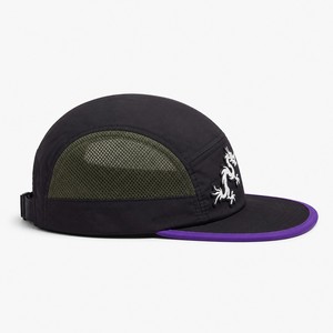 Casquette de course 5 panneaux en tissu mesh avec patch PVC imperméable, ajustable, logo personnalisé – Programmes pour vendeurs e-commerce - Product Image 3
