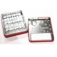 Boîte en étain rectangulaire de qualité alimentaire imprimée sur mesure OEM personnalisée en usine emballage de cadeau boîte en fer blanc de bonbons sucrés avec bidon de fenêtre