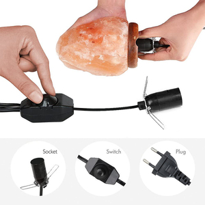 Cable para Lámpara de Sal con Interruptor Regulador de Intensidad, Portalámparas <span class=keywords><strong>E14</strong></span>, Enchufe Europeo, Cable de Alimentación de 1.8m, Base para Lámpara de Lava - Product Image 6