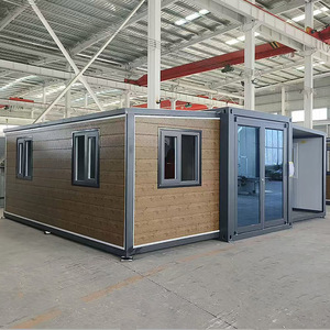 20Ft 40Ft แบบพกพาเหล็กไฟสองห้องนอนขยายได้บ้านสำนักงานโรงแรมตู้คอนเทนเนอร์เคลื่อนที่ได้หรูหราพร้อมทำจากเหล็กอ่อนแบบพกพา - Product Image 1