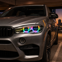 Pour BMW X5 F15, ensemble de phares modifiés, phares laser LED haut de gamme, feux de jour RGB Angel Eye
