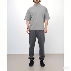 Pantalones Deportivos Ligeros de Algodón 100% al por Mayor, Pantalones de Chándal Personalizados con Logotipo para Hombre, Estilo Informal de Cintura Media y Corte Recto - Product Image 5