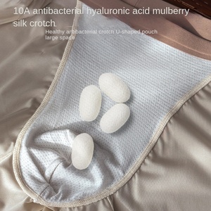 Calzoncillos Bóxer Ultrafinos de Seda de Morera para Hombre, Antibacterianos, Transpirables, Invisibles, Brillantes, Satinados, Ligeros, de Lujo, de Secado Rápido - Product Image 4