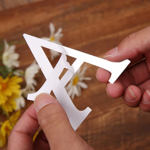 26 lettere inglesi 3D specchio acrilico adesivo da parete decorazione per la casa di arte della parete di arte del muro di decorazioni per la casa - Product Image 3