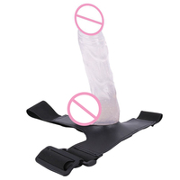 Pene realista consolador portátil con cinturón masturbación femenina pene juguetes mujeres adultos juguetes sexuales pene 21cm consolador grande
