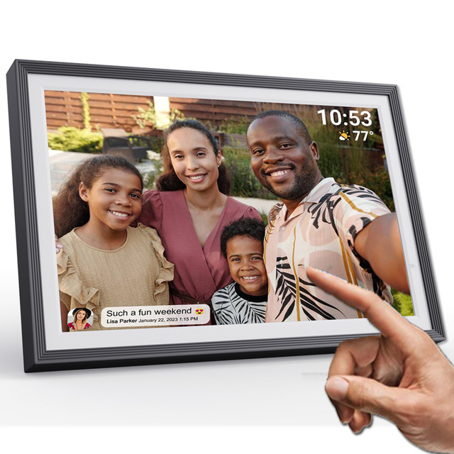 Customizable 4K LCD Media Player Video Android Cloud Connected Digital Photo Frame Reasonable Price with MP3 Audio Format