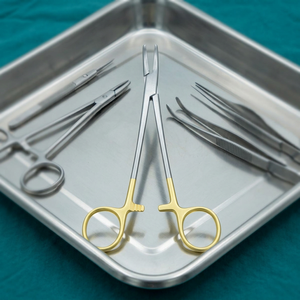 6flowers Heaney Gyne Needle Holders TC à mâchoires courbées et pointe à dents croisées pour procédure gynécologique - Product Image 3