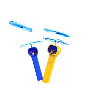 Nouveau jouet anti-stress 2026 moderne et créatif, en forme de chien, avec disque volant UFO lumineux LED, en plastique, qui brille dans le noir, pour taquiner les chiens - Product Image 2