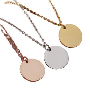 2025 yeni varış kadın geometrik 15/20mm yuvarlak sikke kolye vable vable zincir bağlantı altın kaplama paslanmaz çelik 45cm uzunluk - Product Image 2