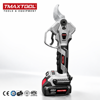 Tijeras de Podar Eléctricas Inalámbricas TMAXTOOL de 40 mm con Cuchilla SK5, Herramienta de Corte Profesional para Jardín y Viñedo, Venta al por Mayor OEM