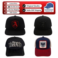 Groothandel 24k metalen speldjes voor petten, 5-delige satijnen gevoerde geborduurde outdoor suède baseballcap met aangepast logo Baez petten