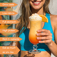 Poudre de Milkshake Minceur Orange pour Régime Diététique Sain, Contrôle du Poids, Perte de Poids, Brûleur de Graisse, Livraison Rapide
