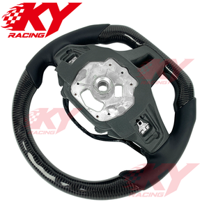 Volant personnalisé en cuir véritable et fibre de carbone pour BMW G05 G80 M340i G82 M4 M240i G11 G02 G42 G22 G30 G20 X3 G01 540i X1 - Product Image 3