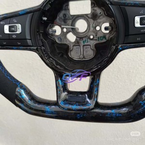 Volant personnalisé à fond plat en fibre de carbone compatible avec VW MK7 <span class=keywords><strong>DSG</strong></span> <span class=keywords><strong>Golf</strong></span> 7 <span class=keywords><strong>Golf</strong></span> 7.5 <span class=keywords><strong>Golf</strong></span> <span class=keywords><strong>6</strong></span> POLO GTE <span class=keywords><strong>GTI</strong></span> GLD GTS GLI - Product Image 5