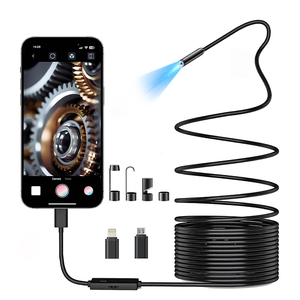 TOP Two ways Endoscope Adjustable 6 <b>LEDs</b> 6mm/8mm Borescope Camera Waterproof Lens for Repair Technicians durable Endoscope - Product Image 1