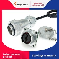 Câble de connecteur de données industriel étanche IP67 pour aviation WY24 (options de longueur de 0,5 m à 3 m) Étanche IP67
