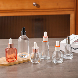 Flacon compte-gouttes en verre transparent vide de 15 ml, 30 ml, 1 oz, 1/2 oz <span class=keywords><strong>pour</strong></span> sérum de soin de la peau et gouttes <span class=keywords><strong>pour</strong></span> <span class=keywords><strong>les</strong></span> <span class=keywords><strong>yeux</strong></span> - Product Image 5