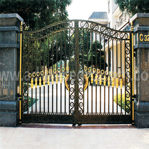 Portail en fer forgé <span class=keywords><strong>de</strong></span> luxe utilisé dans la <span class=keywords><strong>d</strong></span>écoration extérieure des maisons, des jardins, des villas en provenance <span class=keywords><strong>de</strong></span> Chine - Product Image 2